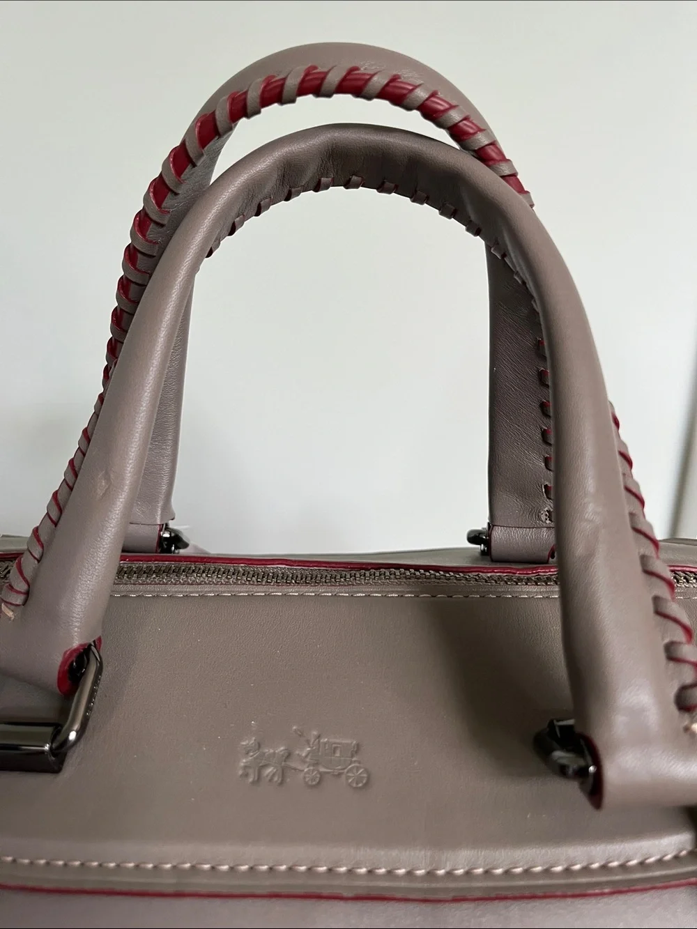 NWT Coach 1941 Ace Satchel Bag 75th Anniversary Gray Whipstitch Limited Edition - Picture 8 of 17